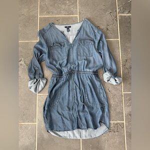 GAP Denim Dress with Black Label